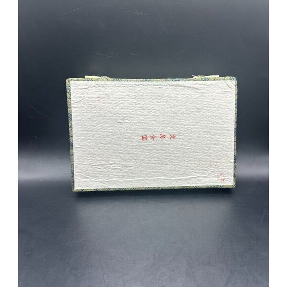 Traditional Chinese Caligraphy Set 8 x 2 x 5 Vintage 1960s Green Box Red inside - Picture 10 of 12